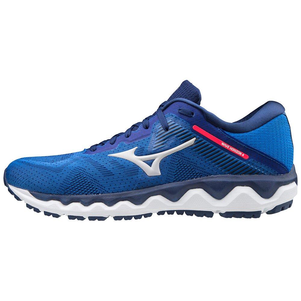 Mizuno Men's Running Shoes Blue/Pink Wave Horizon 4 Shoes - J1GC202655